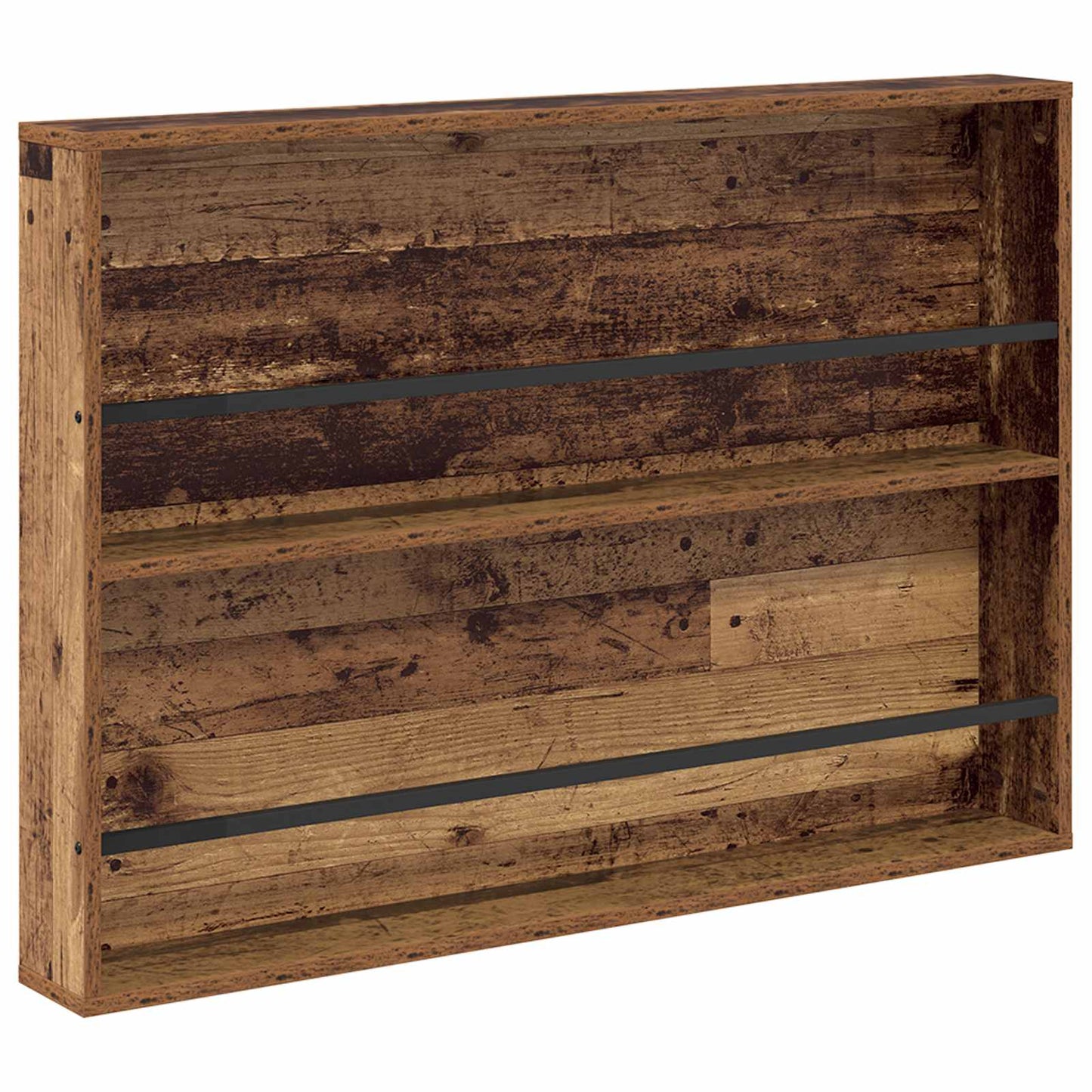 Magazin állvány polcokkal Öreg fa 100 x 12 x 70 cm Faanyag