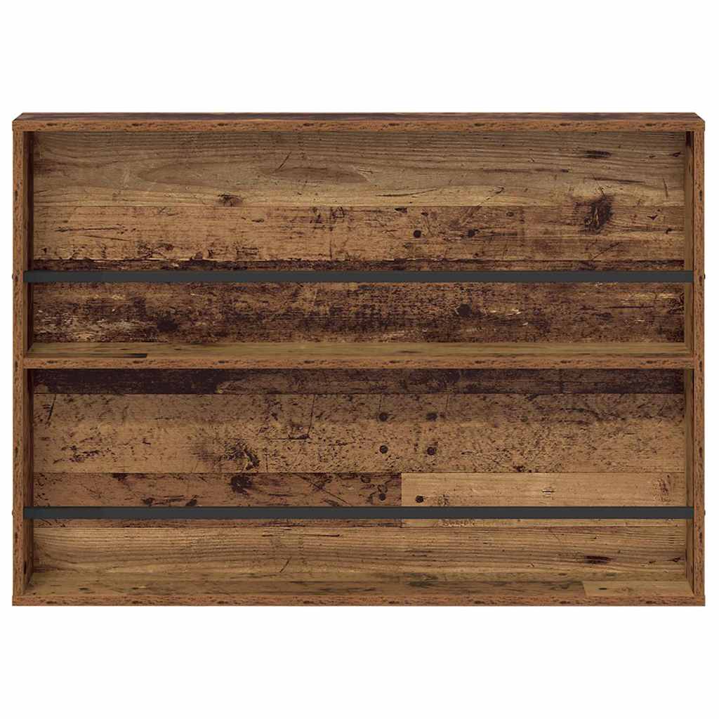 Magazin állvány 2 db Öreg fa 100 x 12 x 70 cm Szerelt Fa