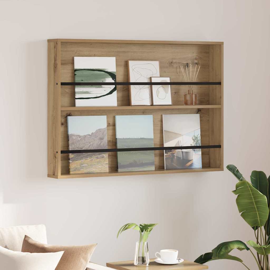 Magazin állvány Artisan tölgy 100 x 12 x 70 cm Faanyag