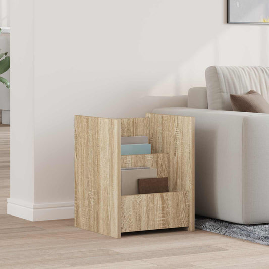 Magazin állvány Sonoma tölgy 35 x 35 x 45 cm Szerelt Fa