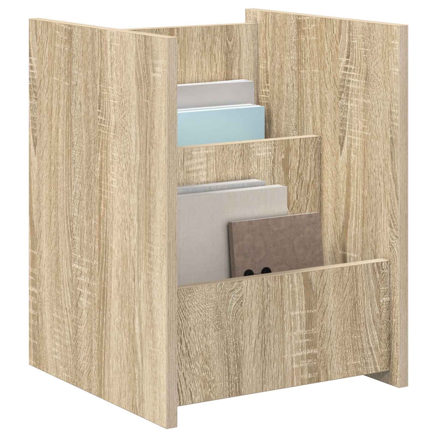 Magazin állvány Sonoma tölgy 35 x 35 x 45 cm Szerelt Fa