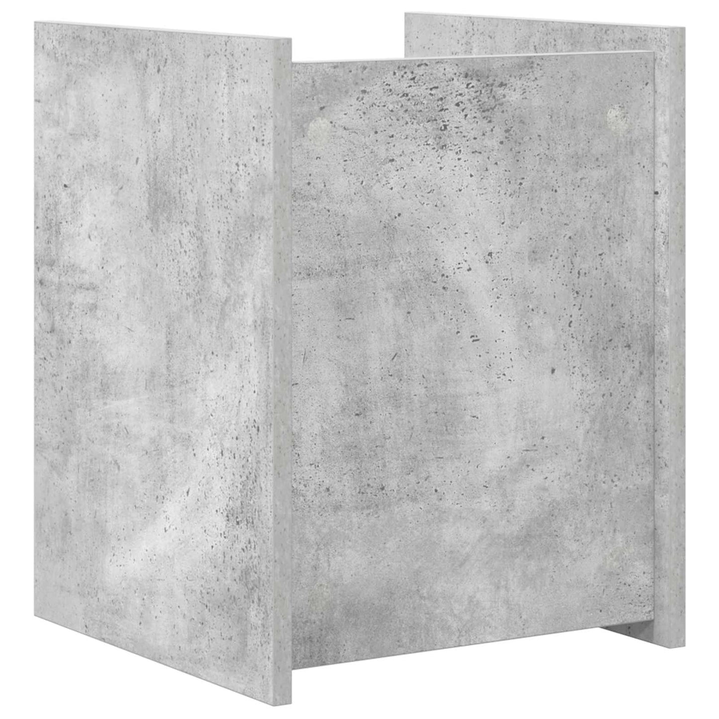Magazin állvány Beton Szürke 35 x 35 x 45 cm Szerelt Fa