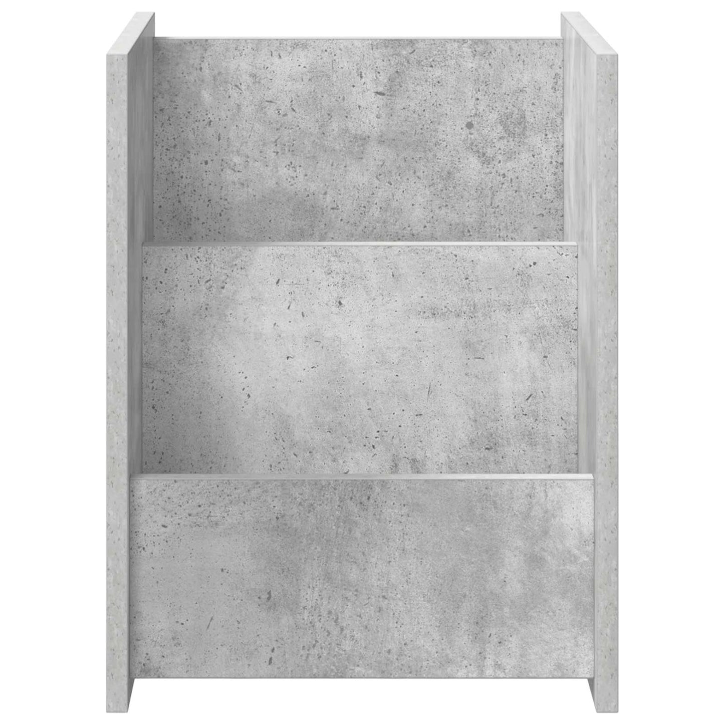 Magazin állvány Beton Szürke 35 x 35 x 45 cm Szerelt Fa