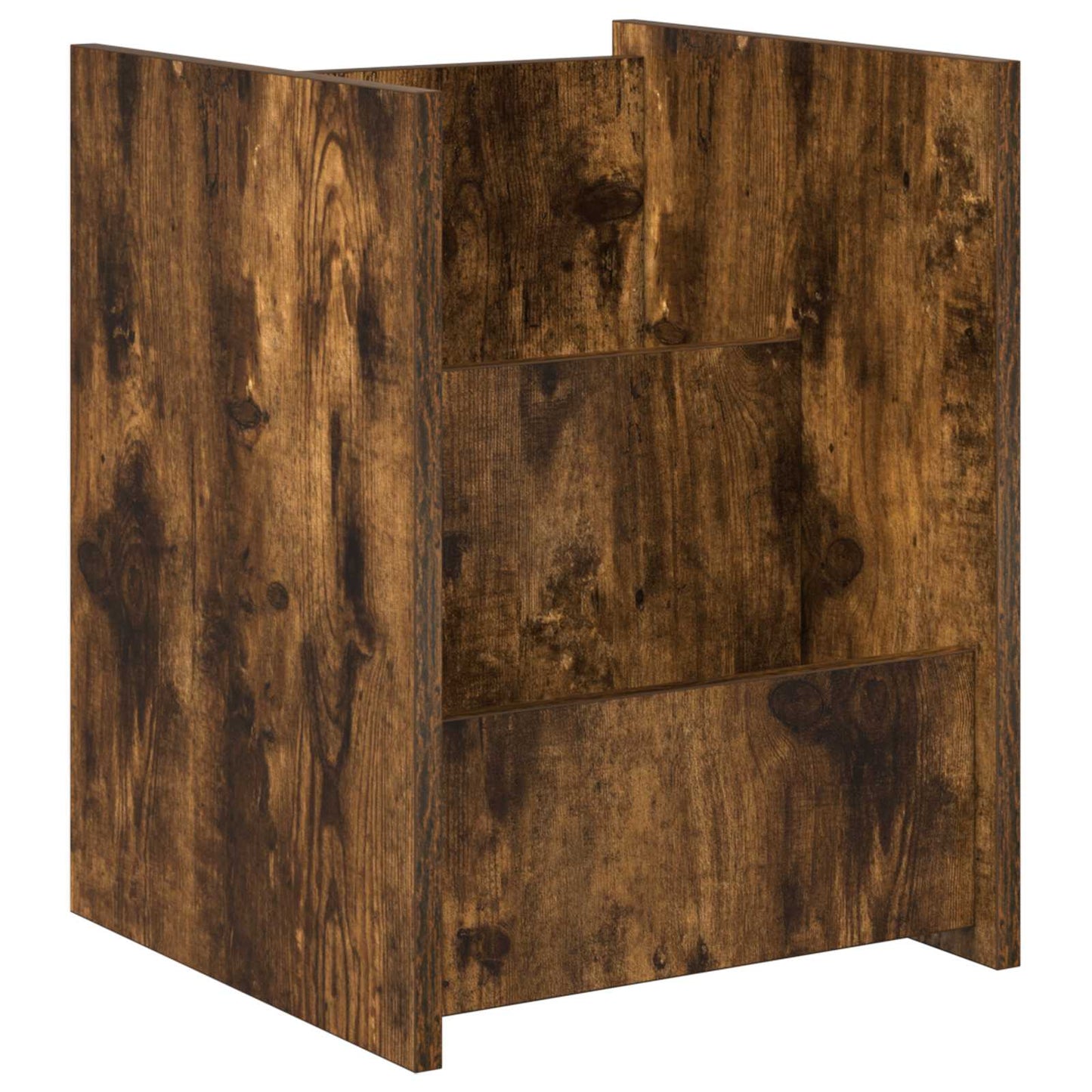 Magazin állvány Füstölt tölgy 35 x 35 x 45 cm Szerelt Fa