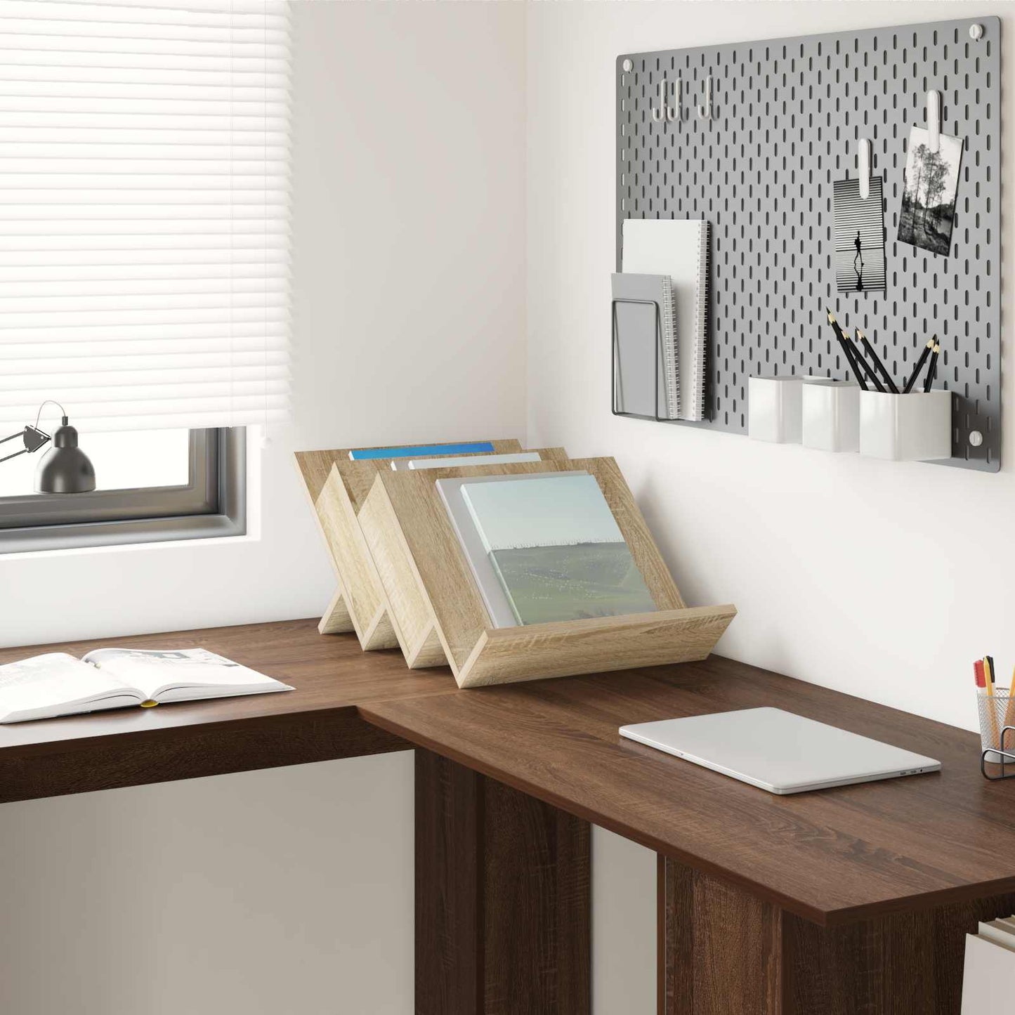 Magazin állvány Sonoma tölgy 53 x 40 x 28,5 cm Szerelt Fa