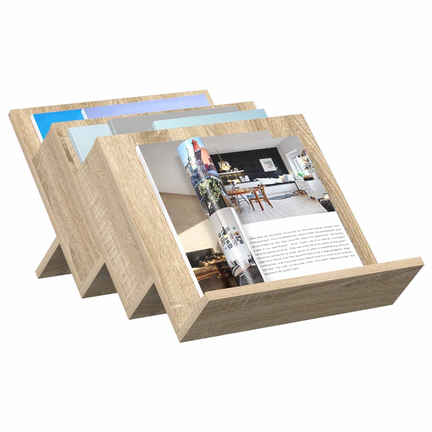 Magazin állvány Sonoma tölgy 53 x 40 x 28,5 cm Szerelt Fa