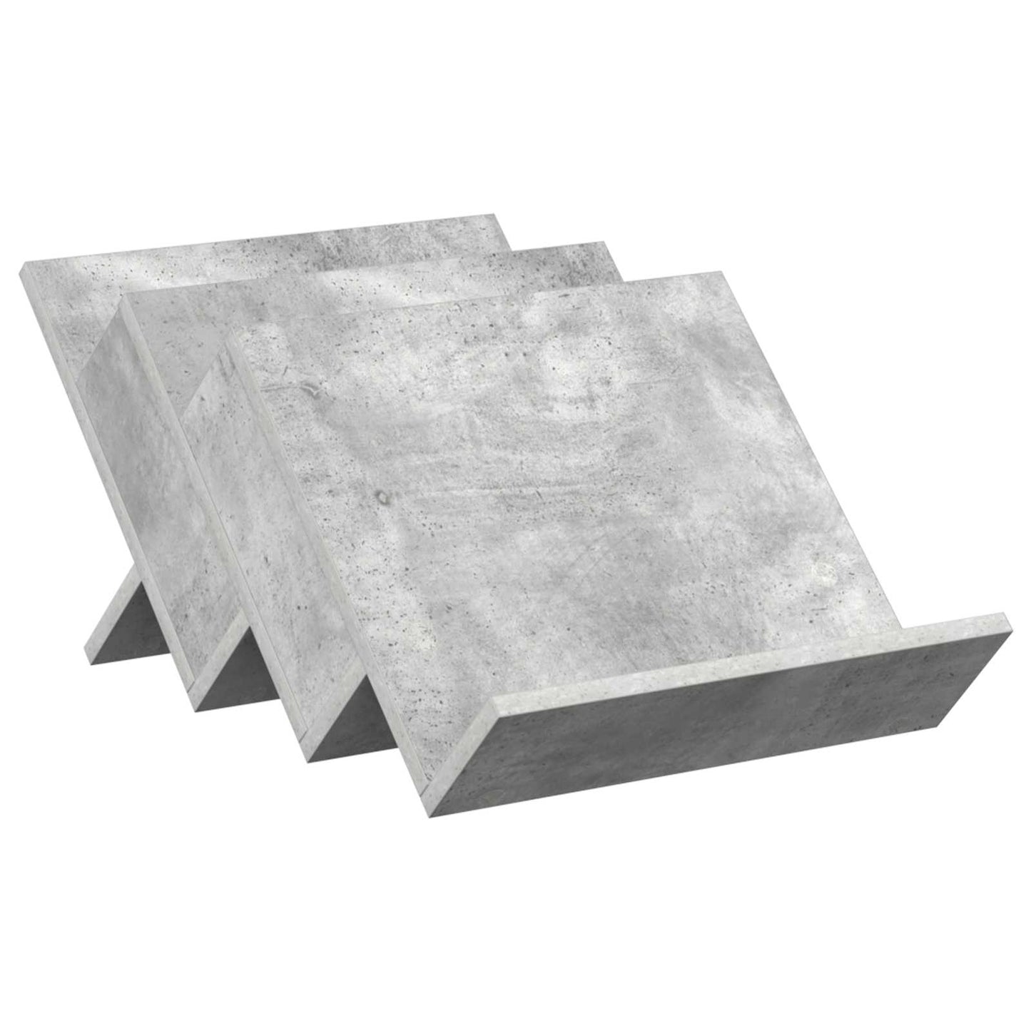 Magazin állvány Beton Szürke 53 x 40 x 28,5 cm Szerelt Fa