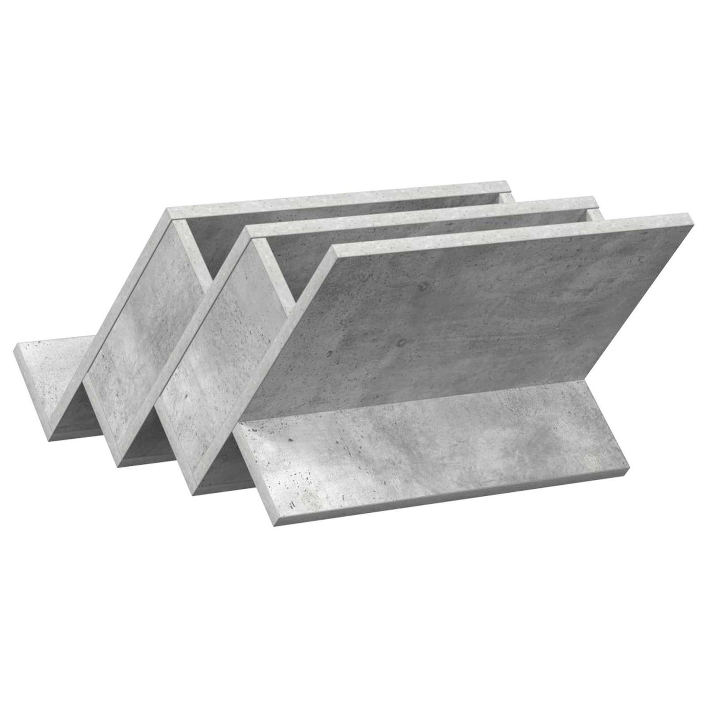 Magazin állvány Beton Szürke 53 x 40 x 28,5 cm Szerelt Fa