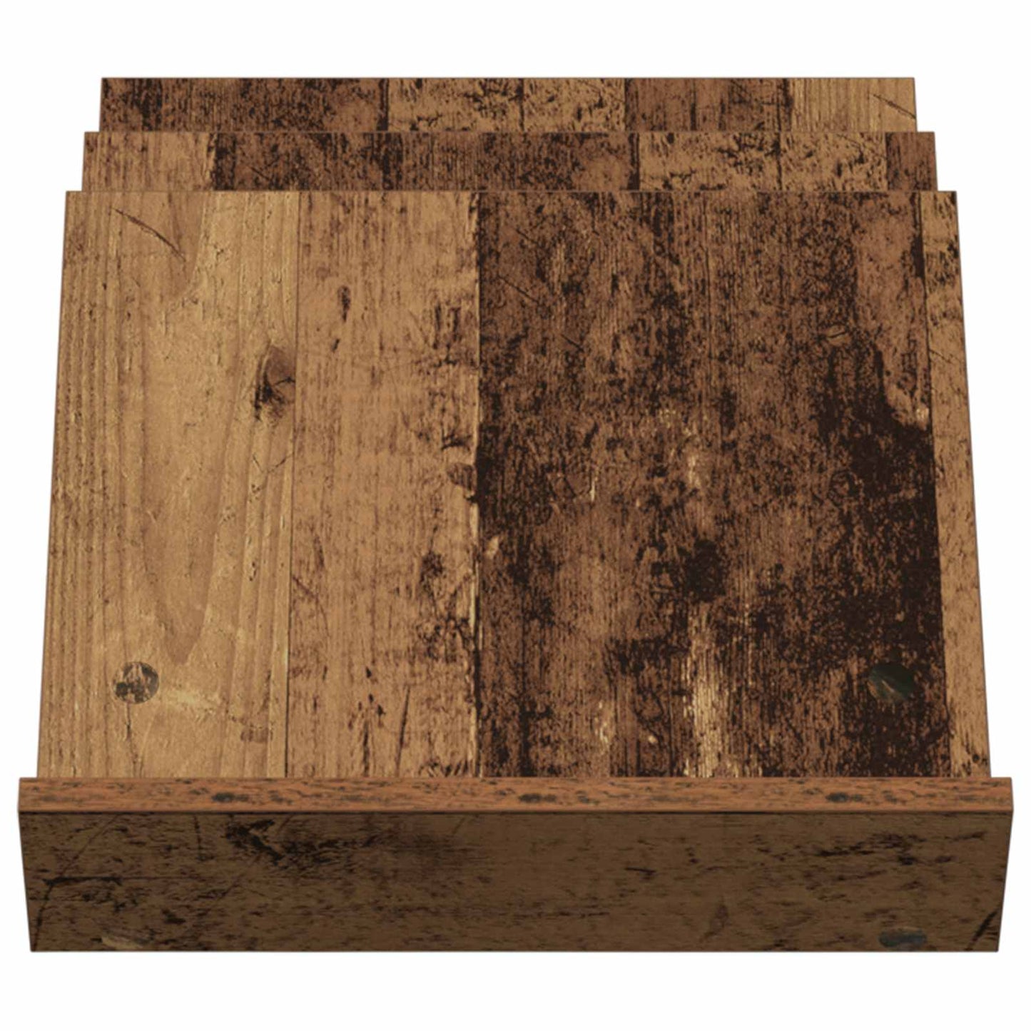 Magazin állvány polcokkal Öreg fa 53 x 40 x 28,5 cm Szerelt Fa