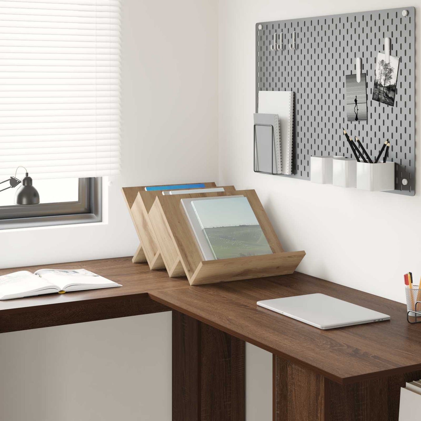 Magazin állvány Artisan tölgy 53 x 40 x 28,5 cm Szerelt Fa