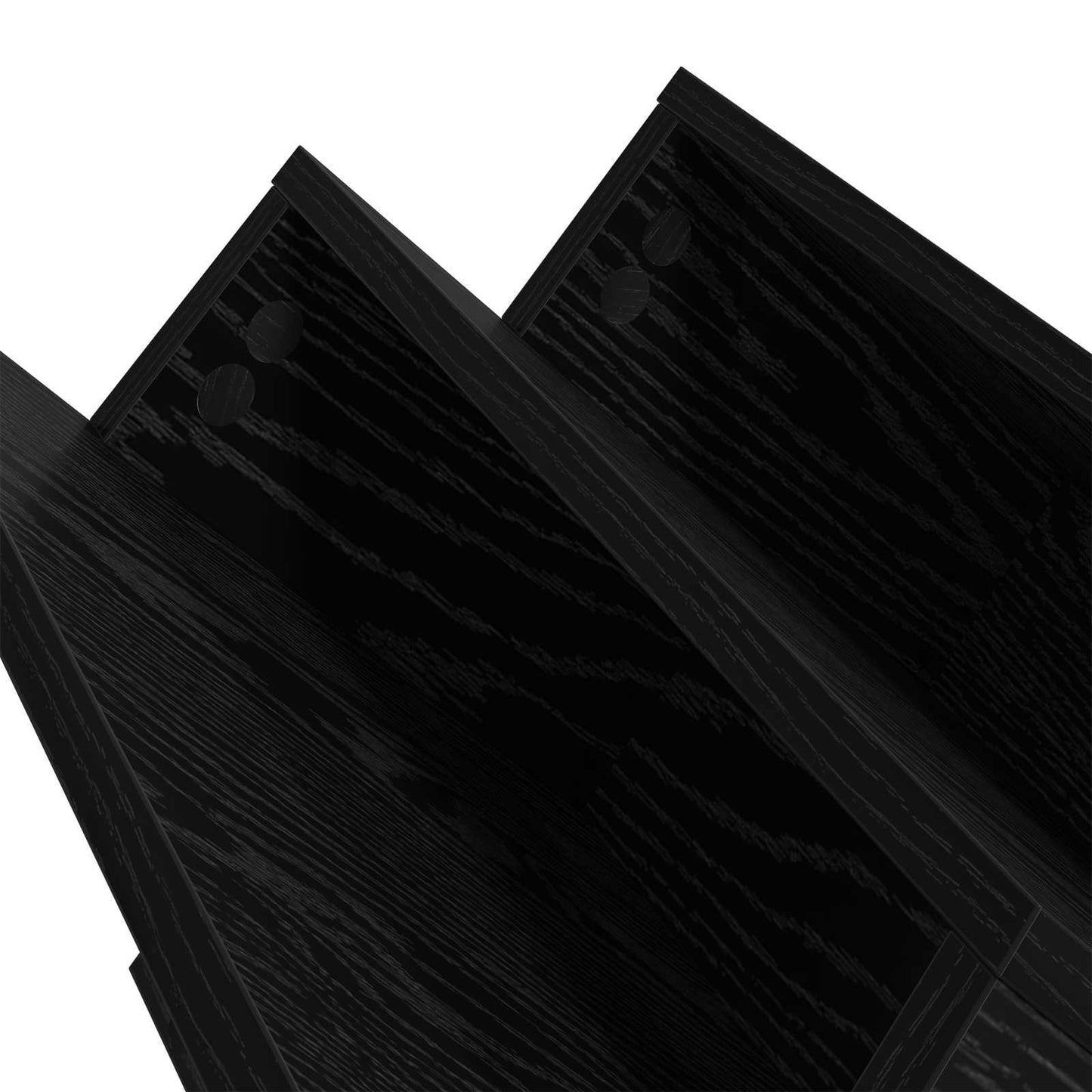 Magazin állvány Fekete tölgy 65 x 53 x 28,5 cm Szerelt Fa