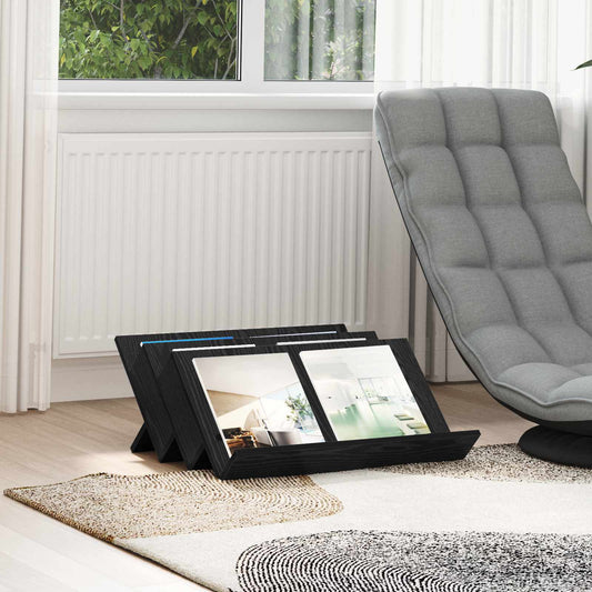 Magazin állvány Fekete tölgy 65 x 53 x 28,5 cm Szerelt Fa