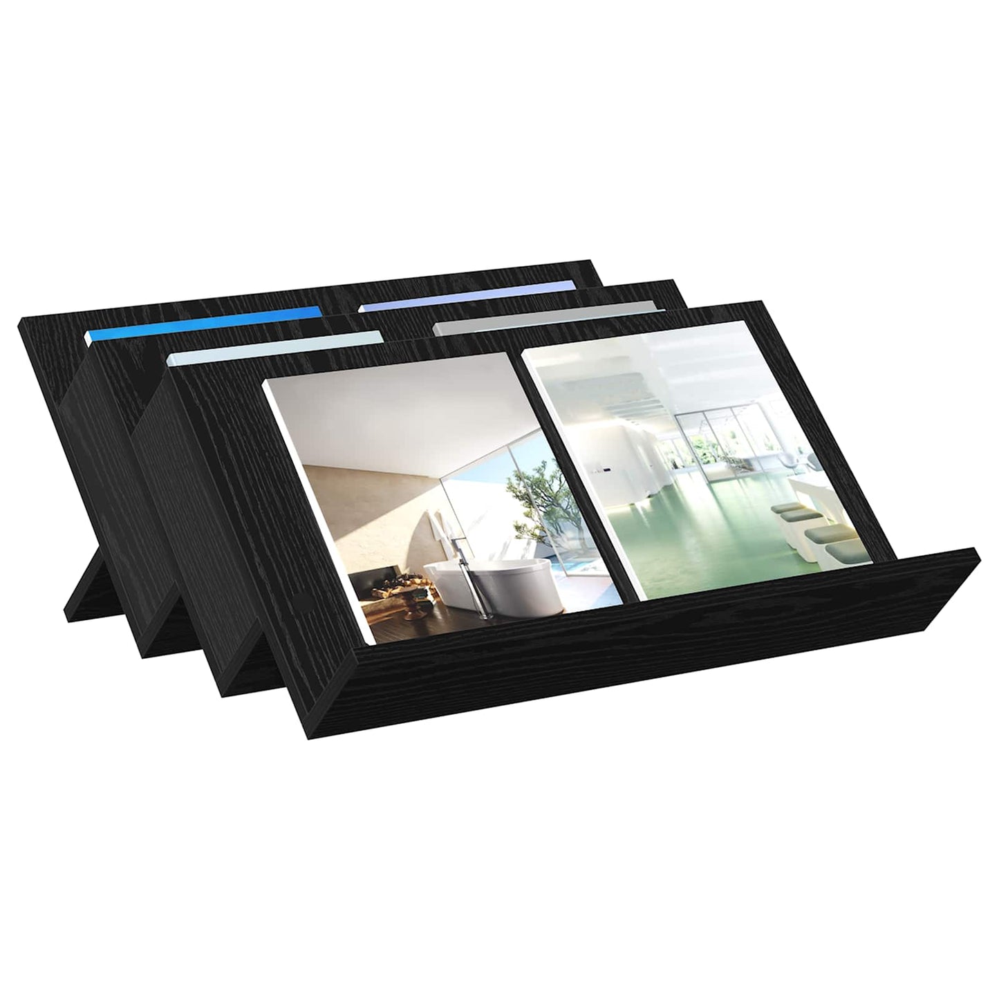 Magazin állvány Fekete tölgy 65 x 53 x 28,5 cm Szerelt Fa