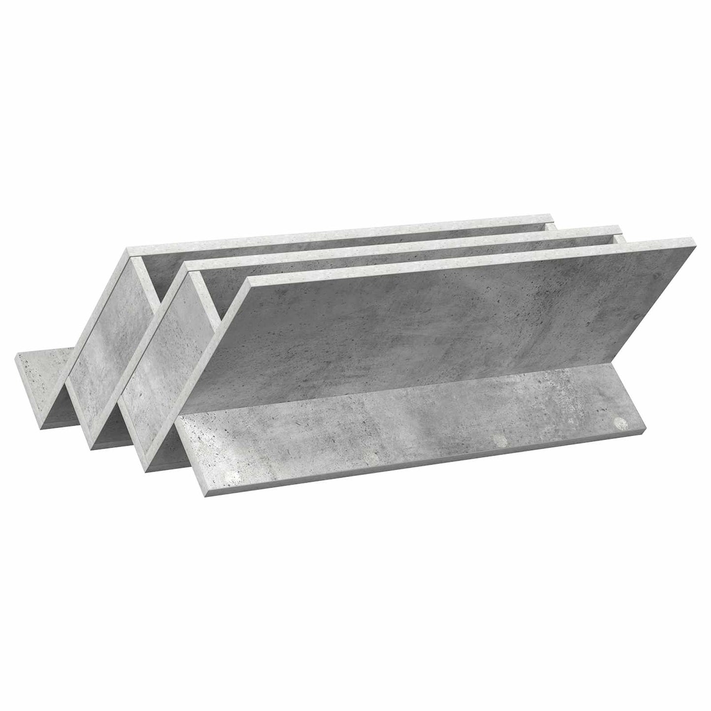 Magazin állvány Beton Szürke 65 x 53 x 28,5 cm Szerelt Fa