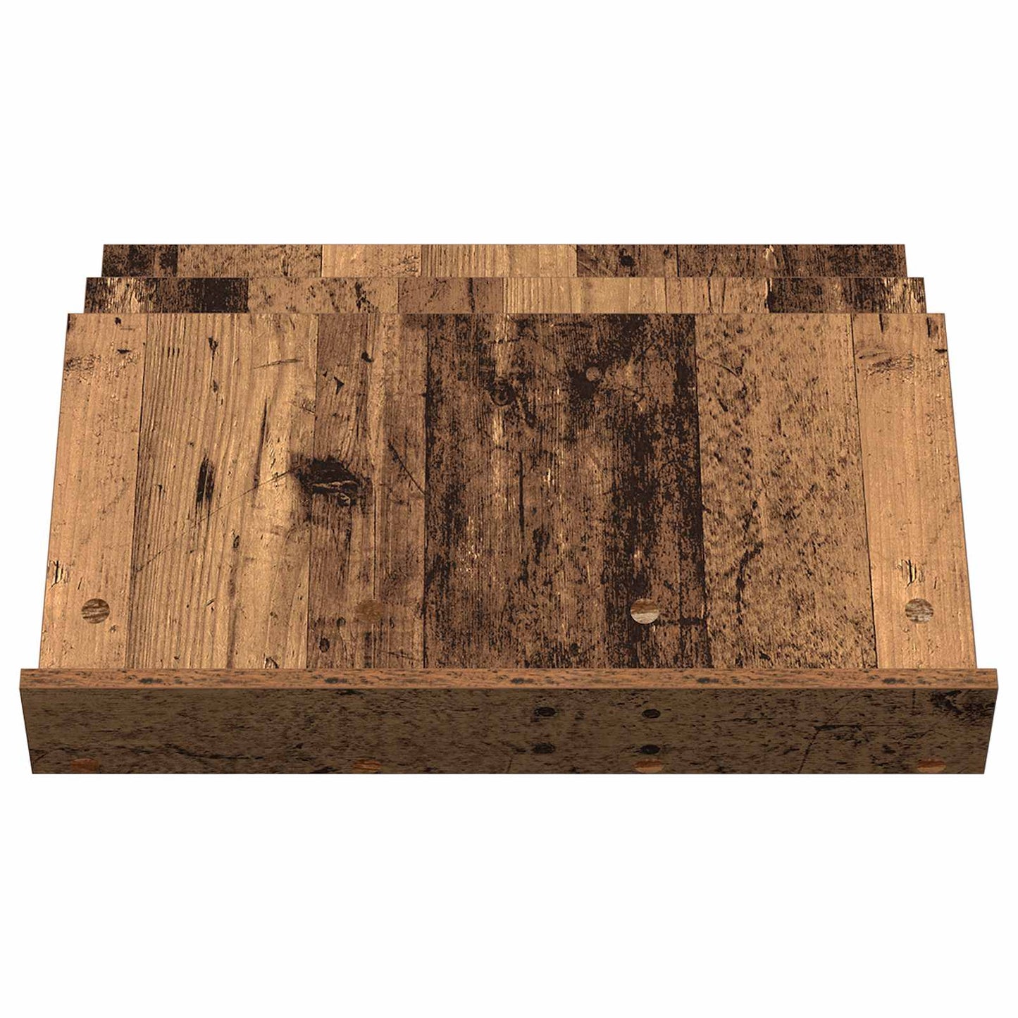 Magazin állvány polcokkal Öreg fa 65 x 53 x 28,5 cm Szerelt Fa