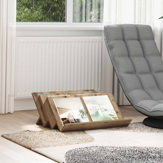 Magazin állvány Artisan tölgy 65 x 53 x 28,5 cm Szerelt Fa