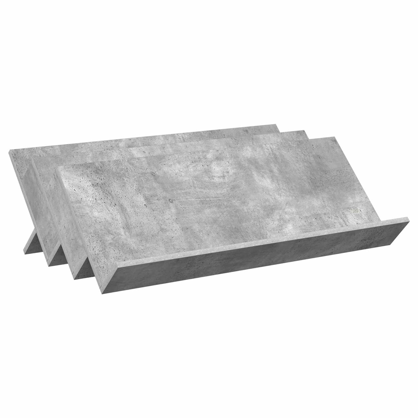 Magazin állvány Beton Szürke 90 x 53 x 28,5 cm Szerelt Fa