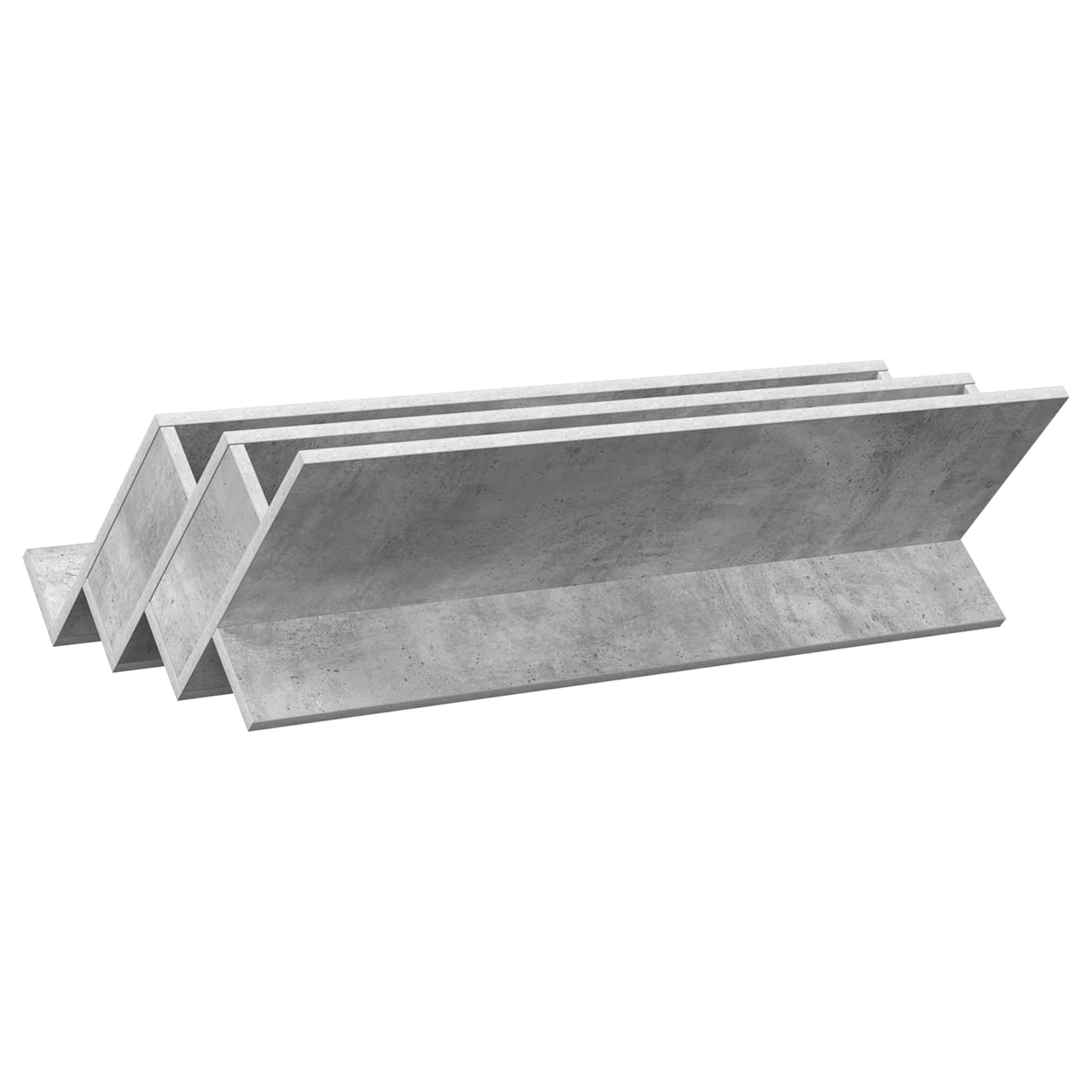 Magazin állvány Beton Szürke 90 x 53 x 28,5 cm Szerelt Fa