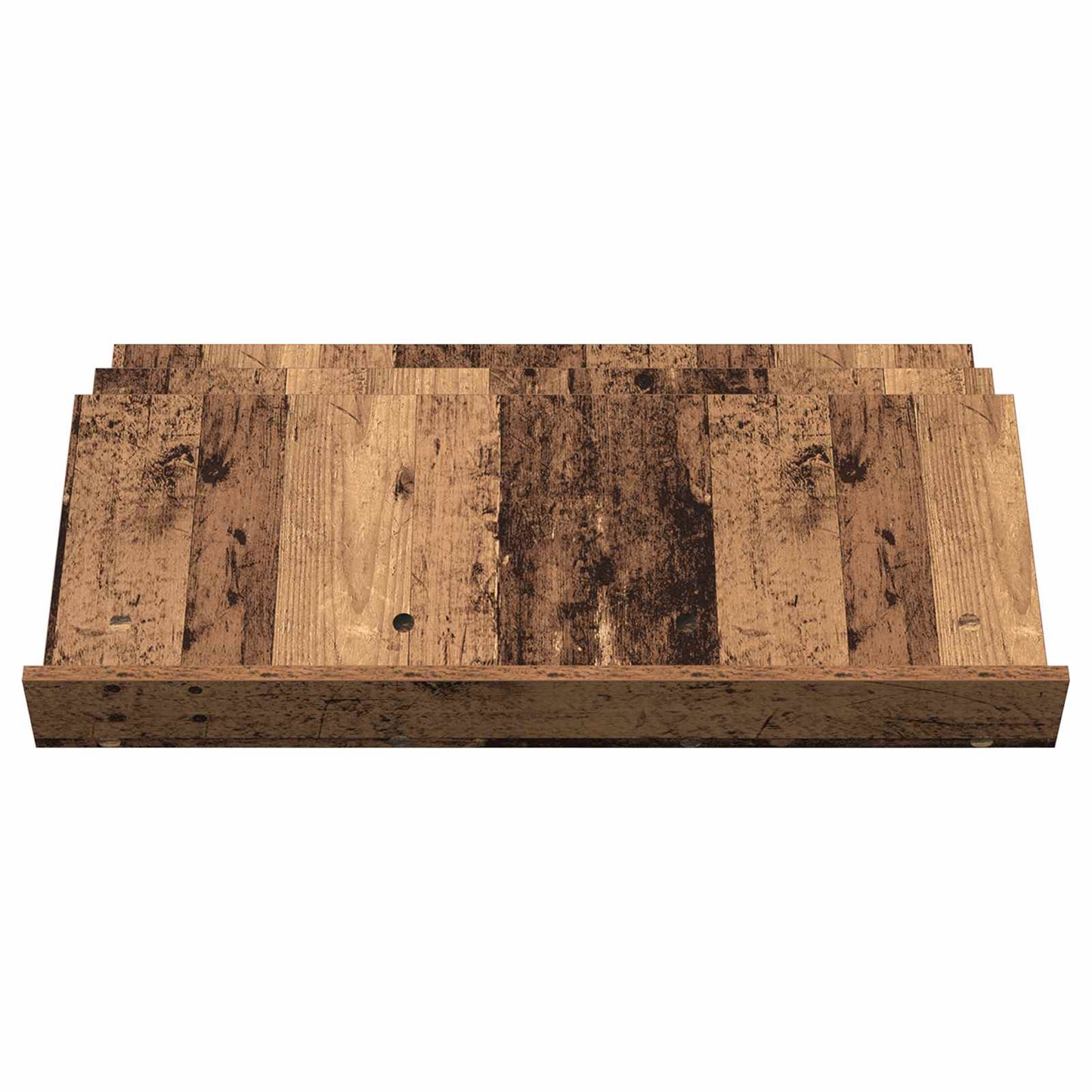 Magazin állvány polcokkal Öreg fa 90 x 53 x 28,5 cm Szerelt Fa