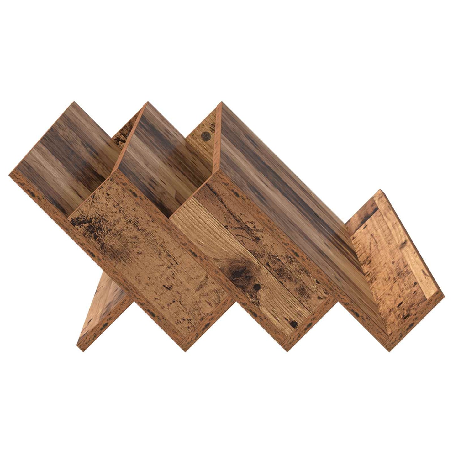 Magazin állvány polcokkal Öreg fa 90 x 53 x 28,5 cm Szerelt Fa
