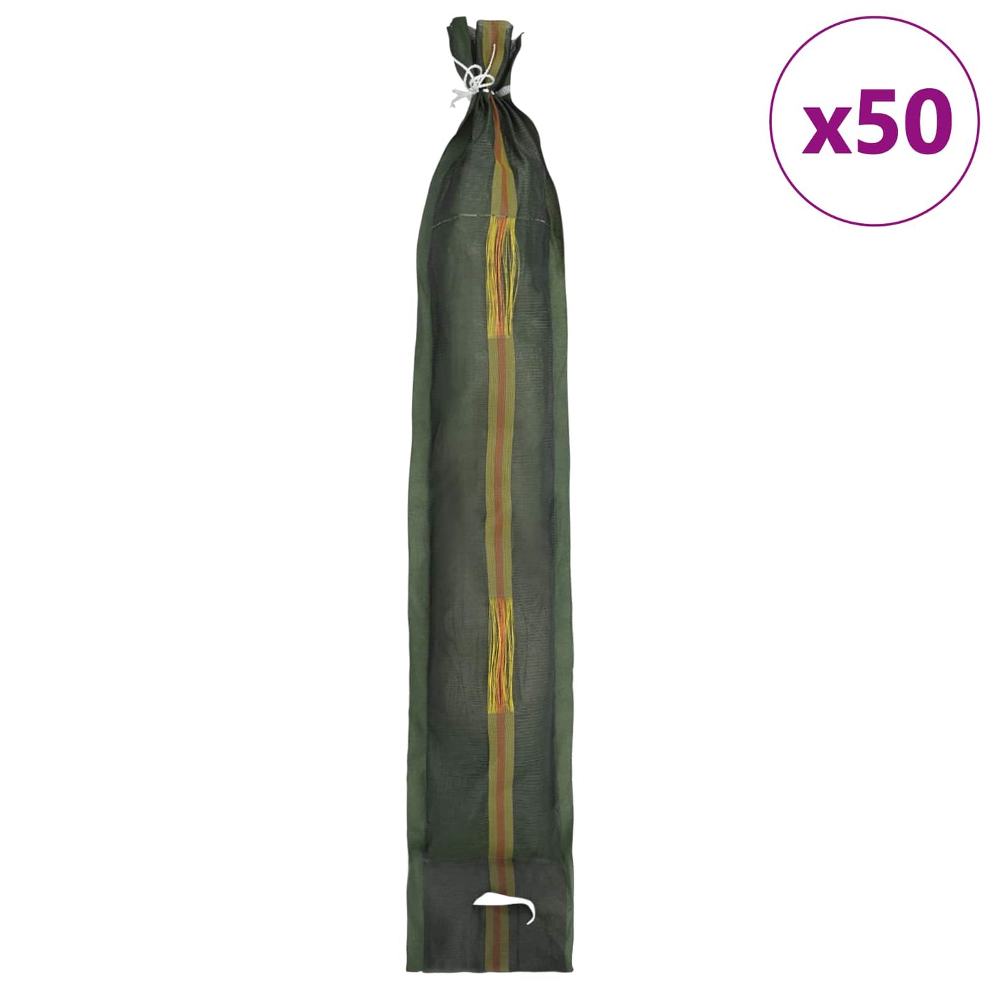 Homokzsákok 50 pcs Sötétzöld 120 x 27 cm HDPE