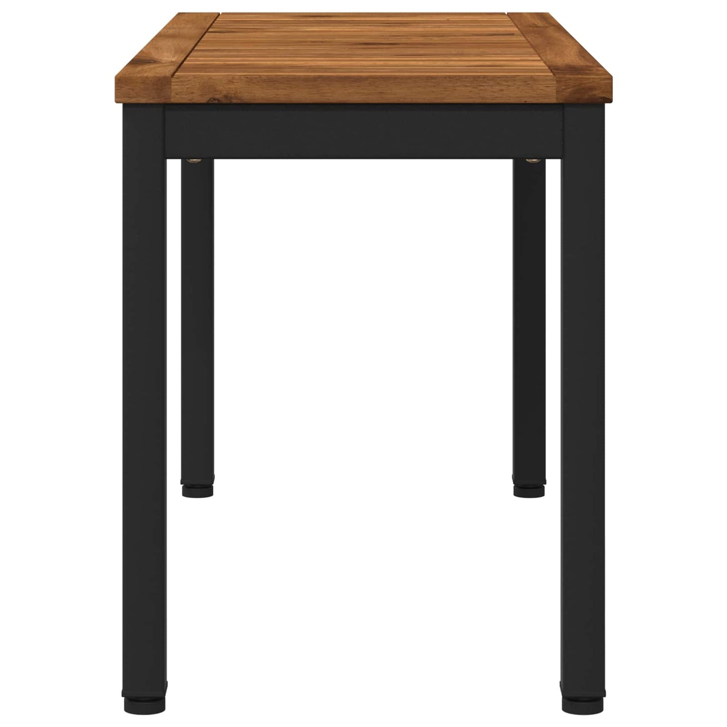 Kerti pad 80,5 x 35 x 45 cm Tömör Akácfa Természetes és Fekete
