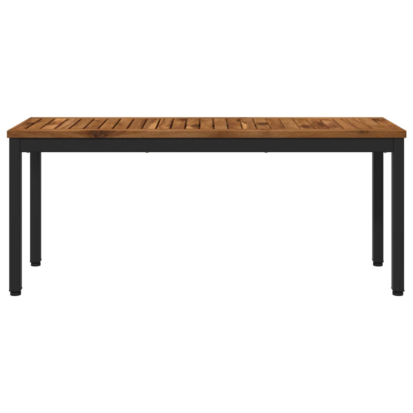 Kerti pad 108,5 x 35 x 45 cm Tömör Akácfa Természetes és Fekete