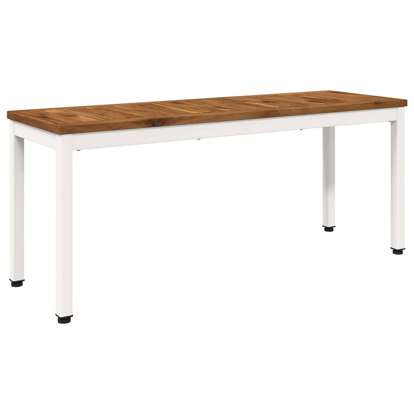 Kerti pad 108,5 x 35 x 45 cm Tömör Akácfa Természetes és Fehér