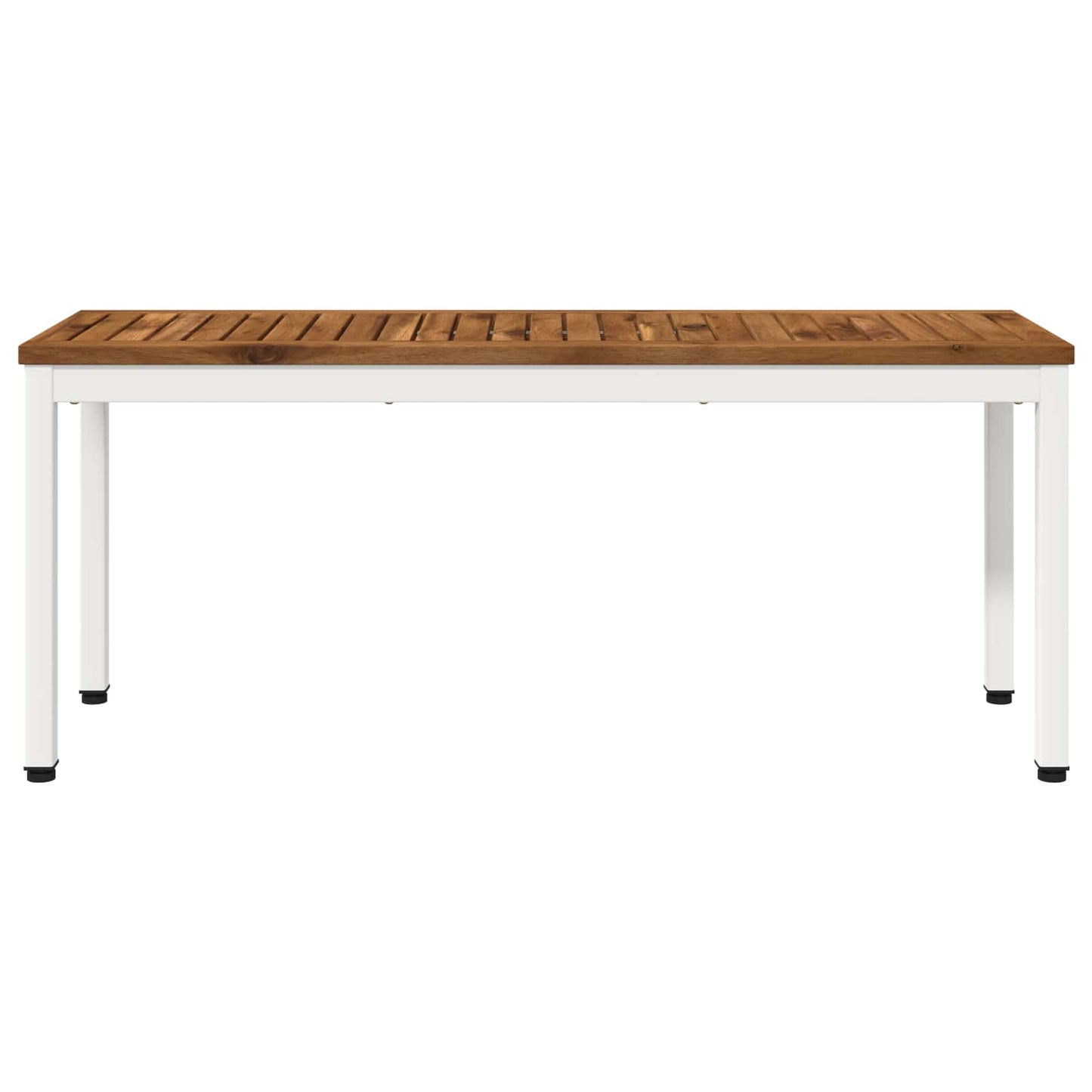 Kerti pad 108,5 x 35 x 45 cm Tömör Akácfa Természetes és Fehér