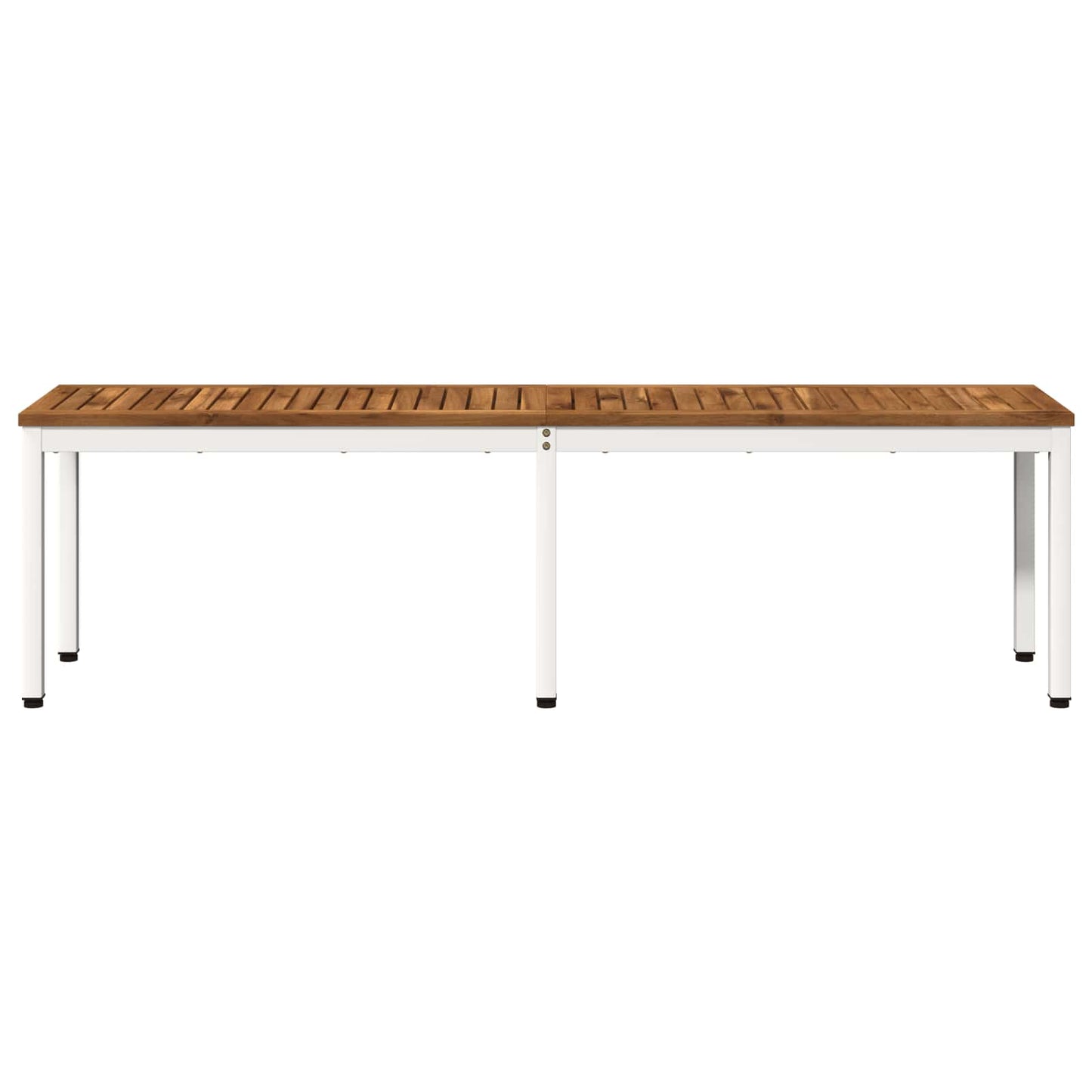 Kerti pad 161 x 35 x 45 cm Tömör Akácfa Természetes és Fehér