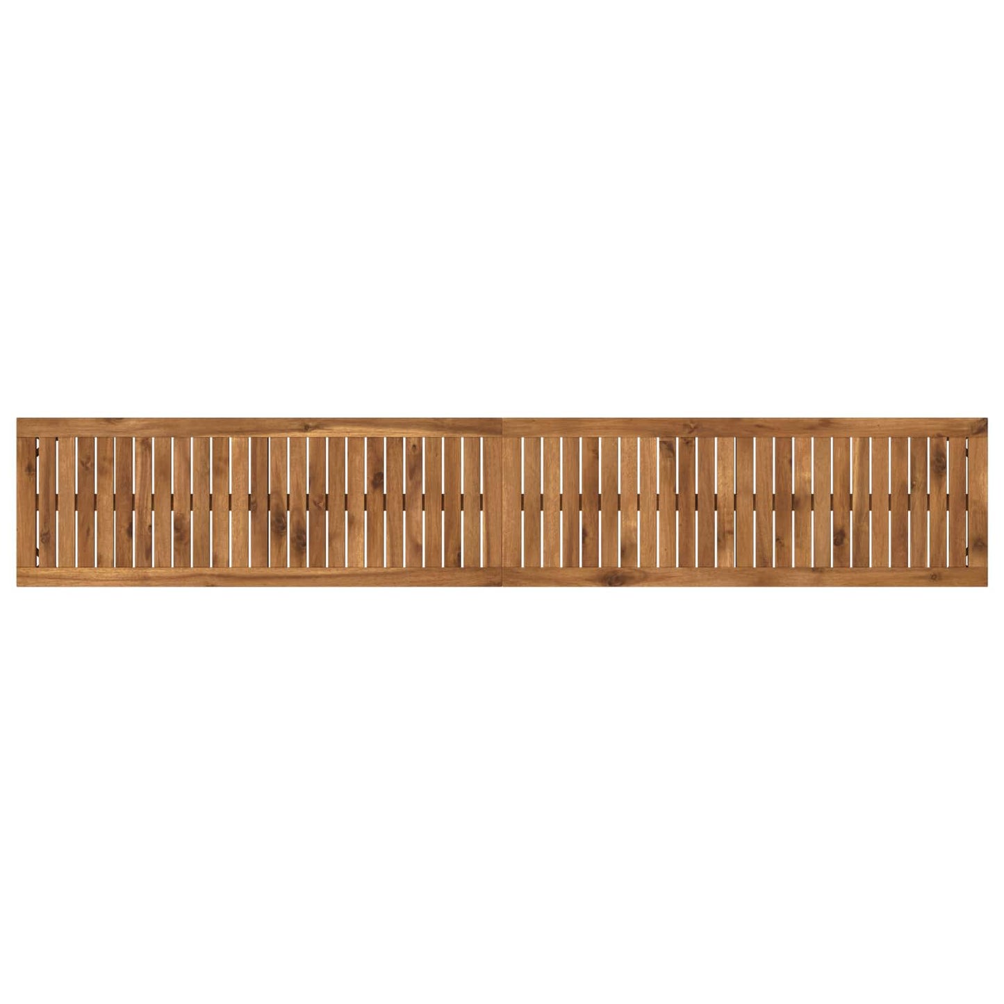 Kerti pad 201 x 35 x 45 cm Tömör Akácfa Természetes és Fekete