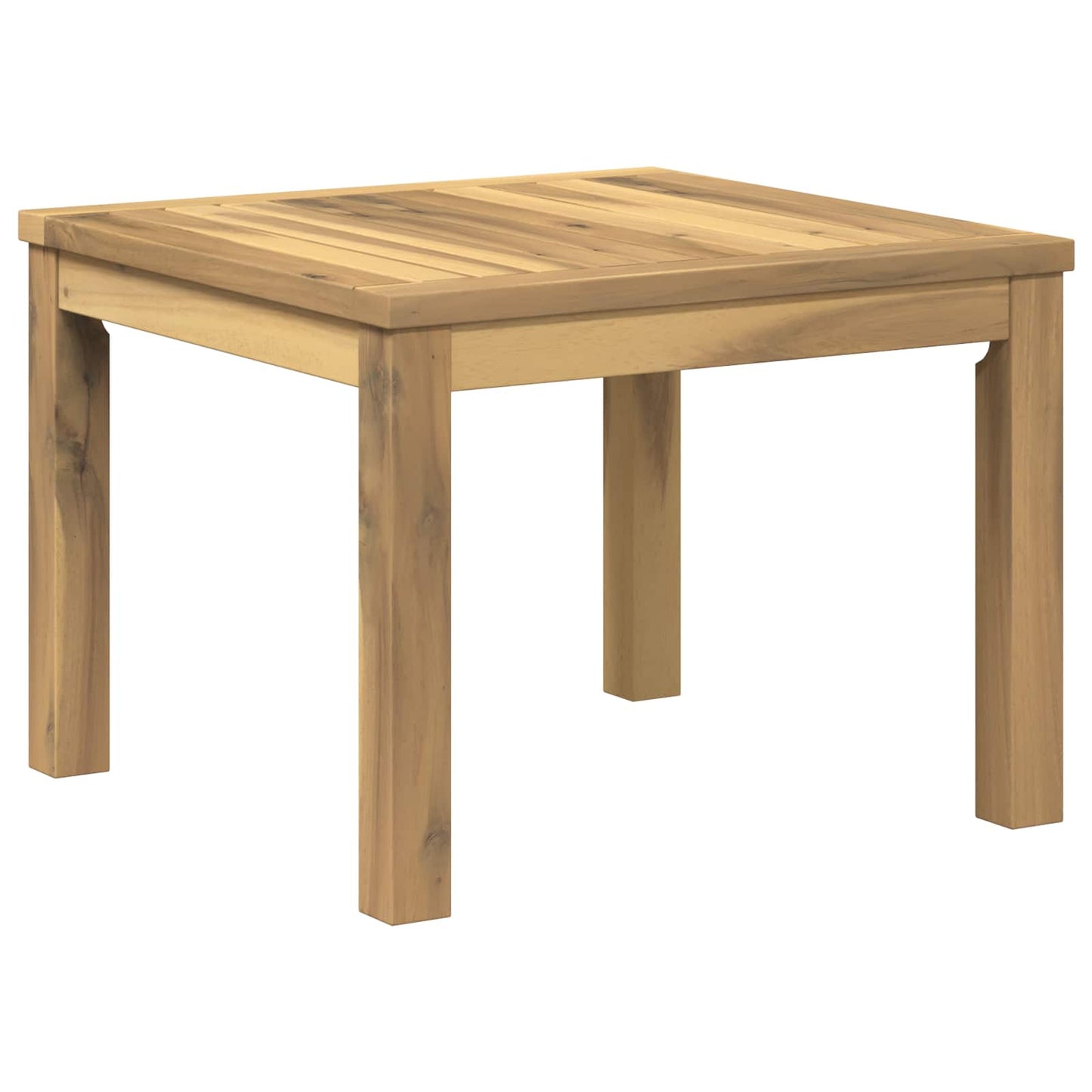 Dohányzóasztal Fehér 50 x 48,5 x 36 cm Tömör Akácfa