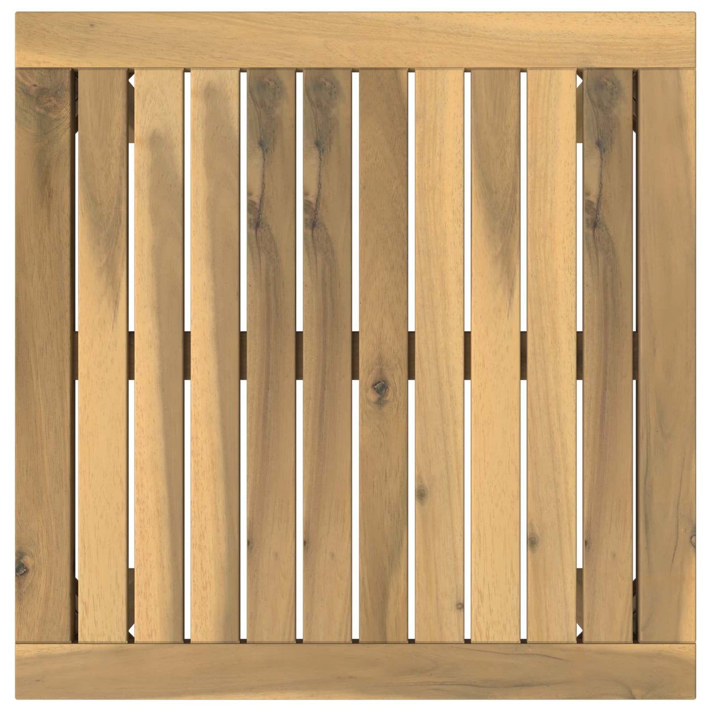 Dohányzóasztal Fehér 50 x 48,5 x 36 cm Tömör Akácfa