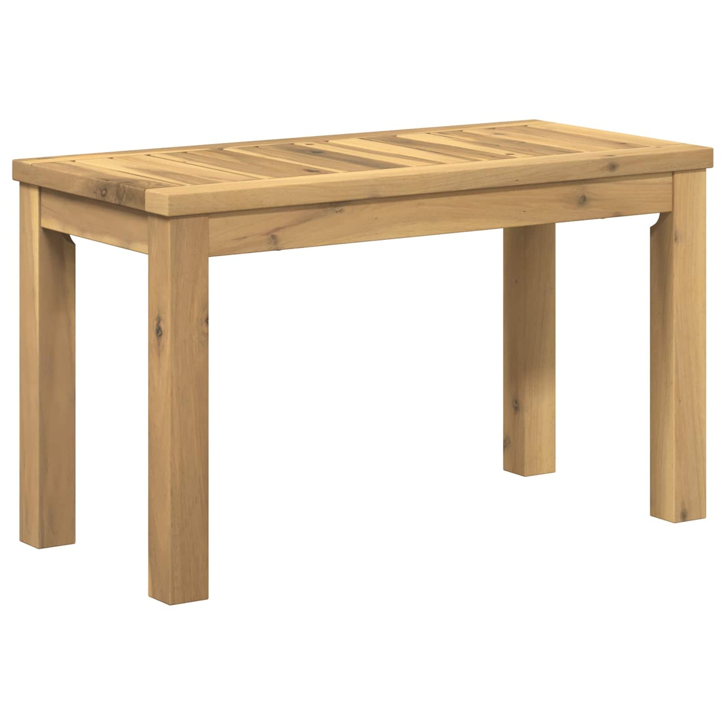 Dohányzóasztal Fehér 60,5 x 30 x 36 cm Tömör Akácfa