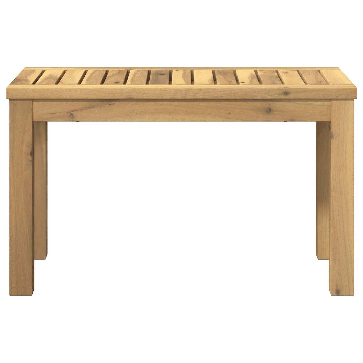 Dohányzóasztal Fehér 60,5 x 30 x 36 cm Tömör Akácfa