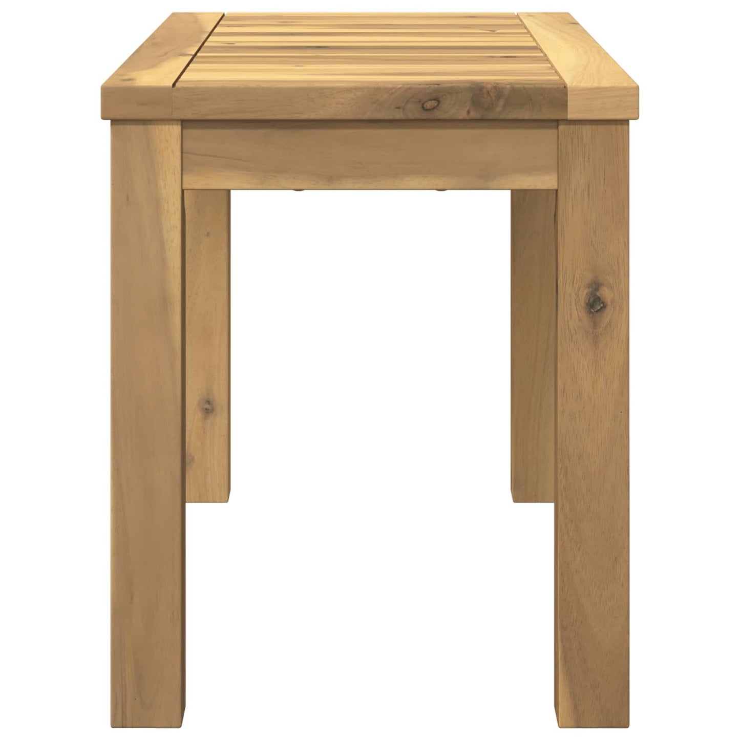 Dohányzóasztal Fehér 60,5 x 30 x 36 cm Tömör Akácfa