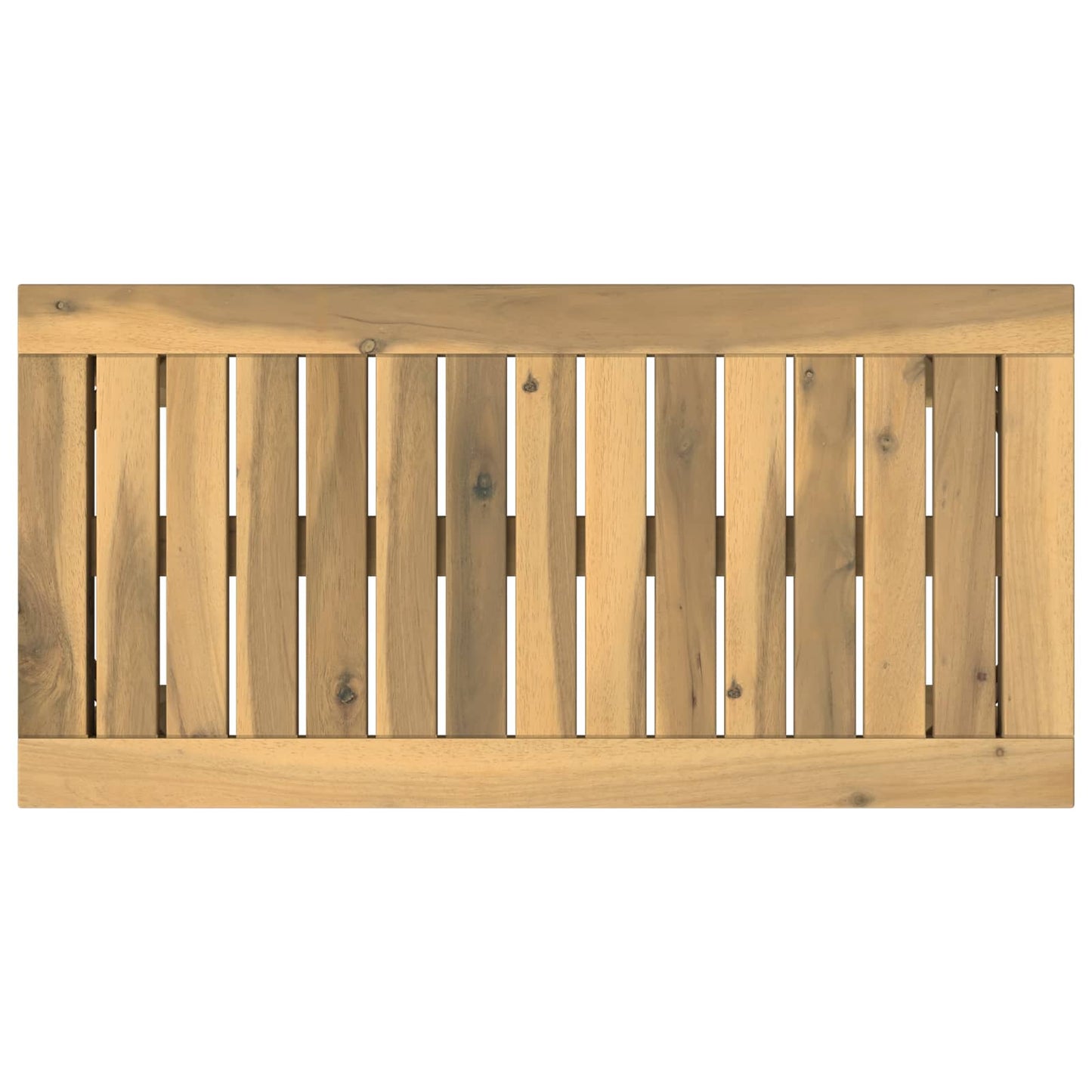 Dohányzóasztal Fehér 60,5 x 30 x 36 cm Tömör Akácfa