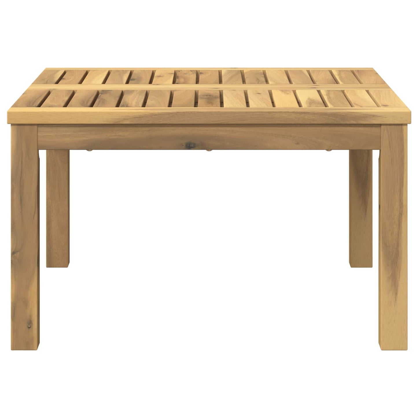 Dohányzóasztal Fehér 60 x 60,5 x 36 cm Tömör Akácfa