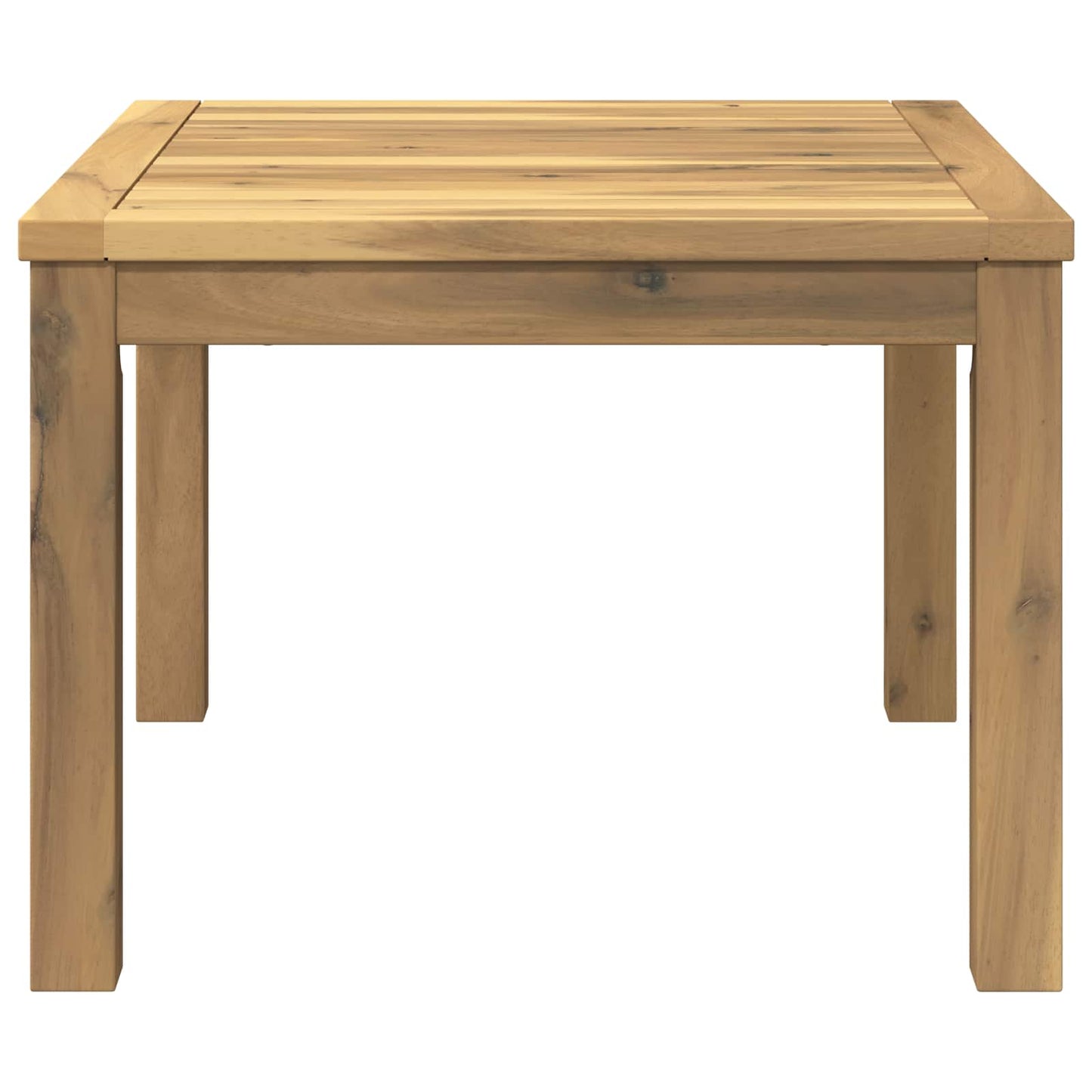 Dohányzóasztal Fehér 60 x 60,5 x 36 cm Tömör Akácfa