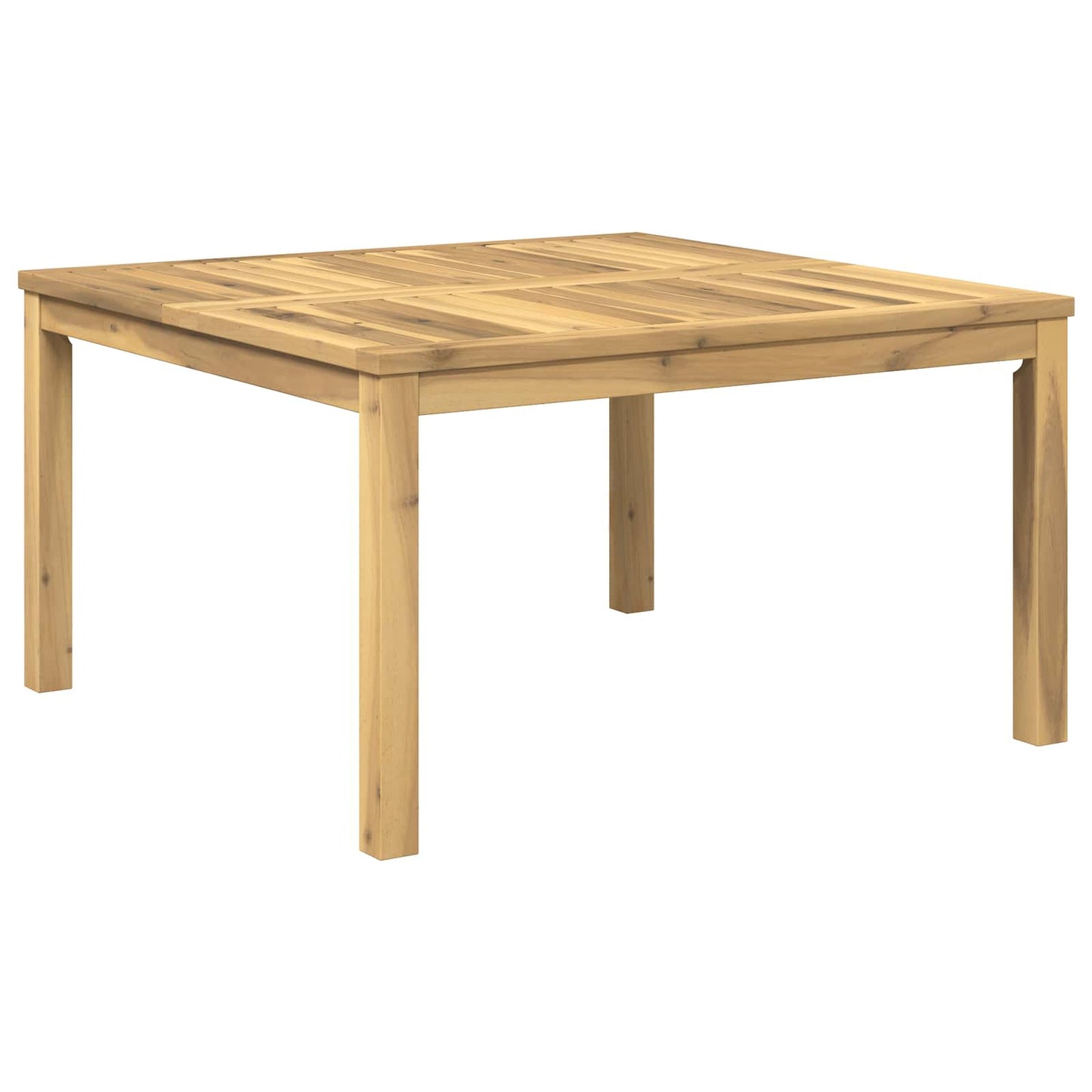 Dohányzóasztal Fehér 80 x 80,5 x 45 cm Tömör Akácfa