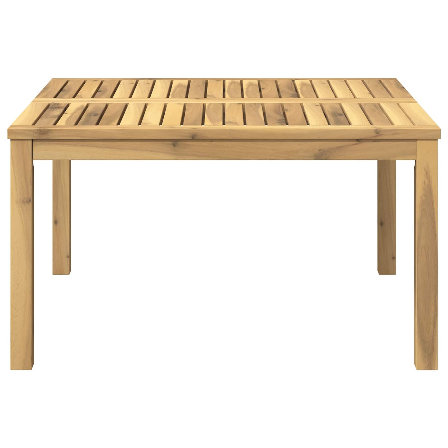 Dohányzóasztal Fehér 80 x 80,5 x 45 cm Tömör Akácfa