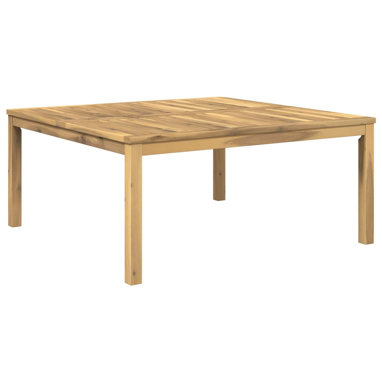 Dohányzóasztal Fehér 100 x 100,5 x 45 cm Tömör Akácfa