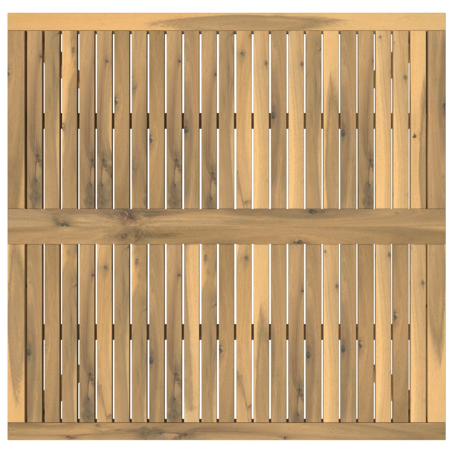 Dohányzóasztal Fehér 100 x 100,5 x 45 cm Tömör Akácfa
