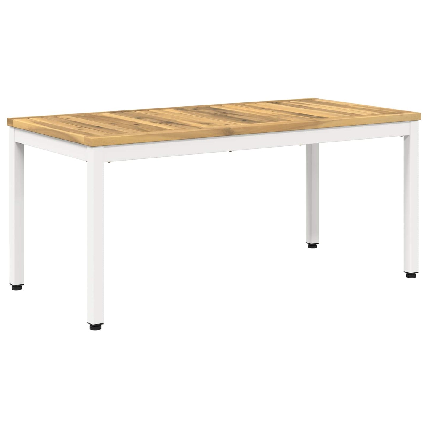 Dohányzóasztal Fehér 50 x 100,5 x 45 cm Tömör Akácfa