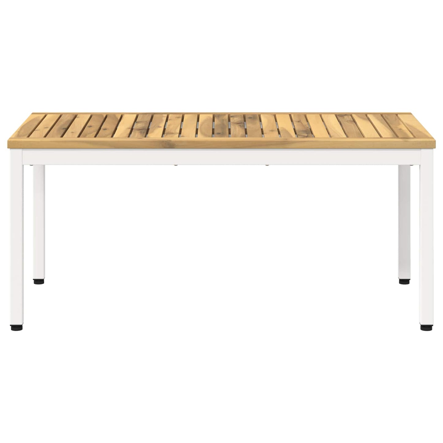 Dohányzóasztal Fehér 50 x 100,5 x 45 cm Tömör Akácfa