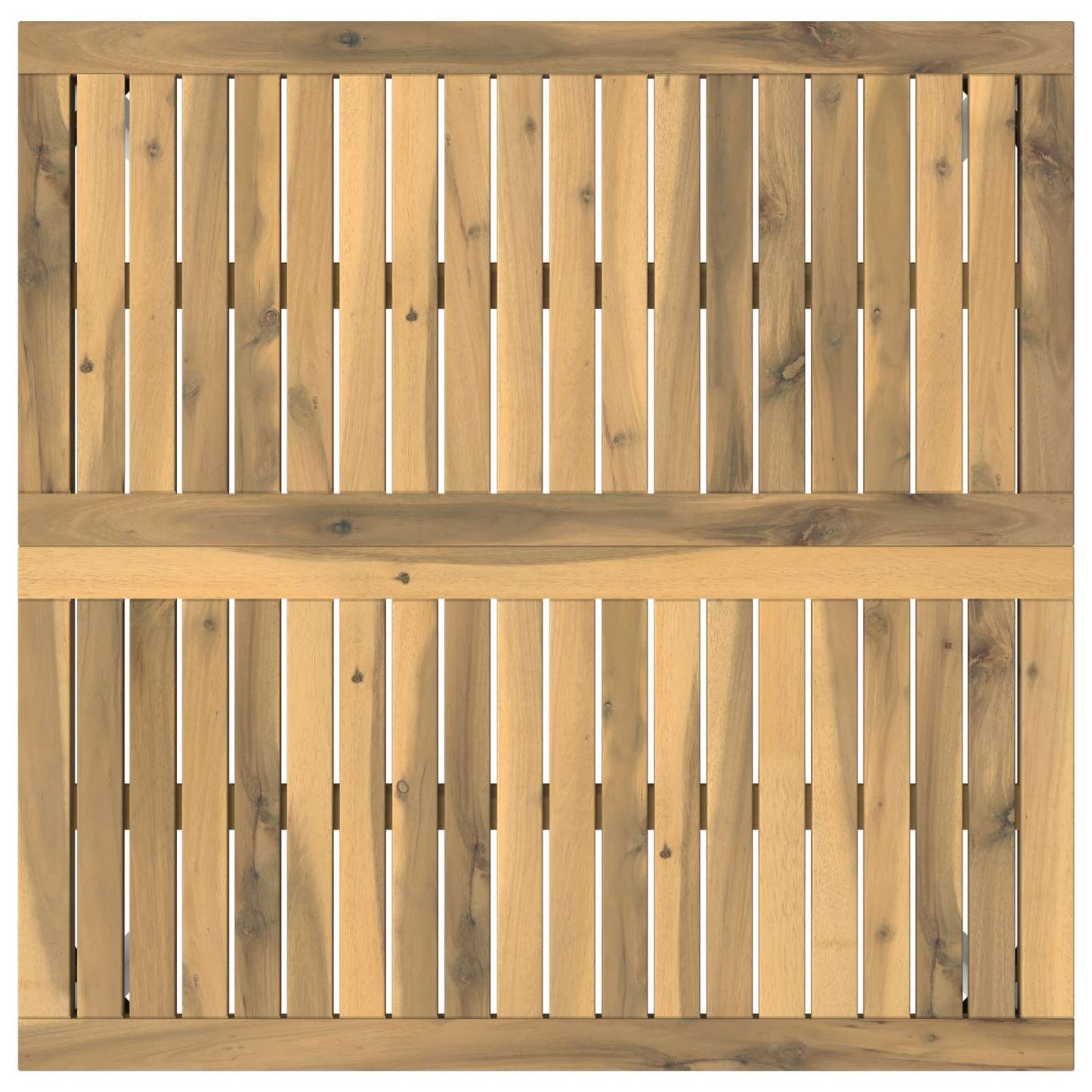Dohányzóasztal Fehér 80 x 80,5 x 45 cm Tömör Akácfa