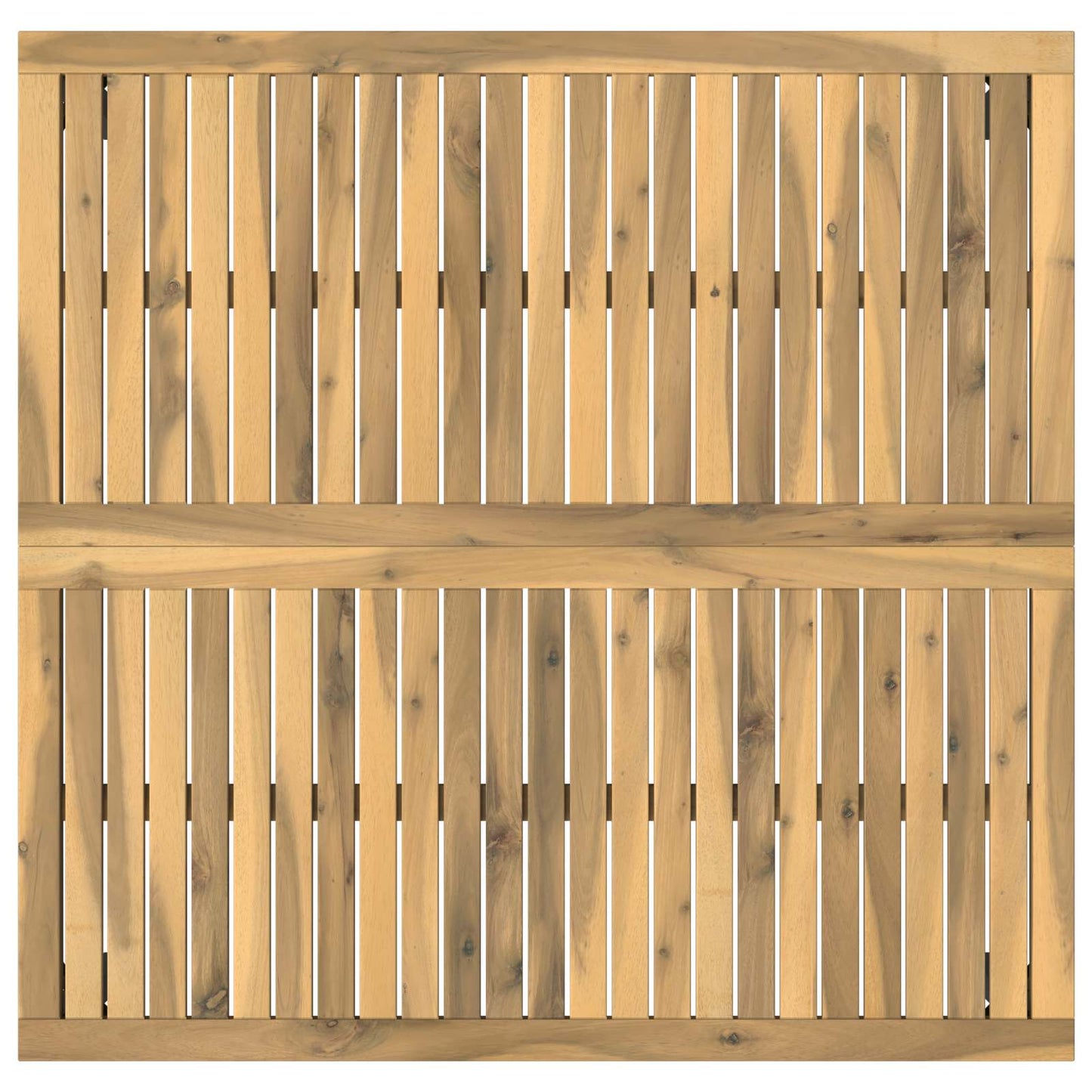 Dohányzóasztal Fehér és Fekete 100 x 100,5 x 45 cm Tömör Akácfa