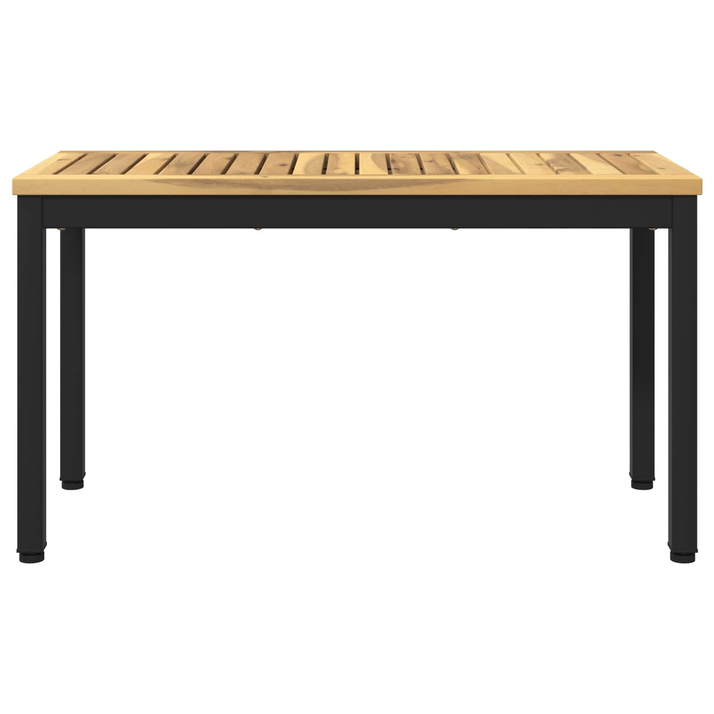 Kerti pad 80,5 x 35 x 45 cm Tömör Akácfa Fehér és Fekete