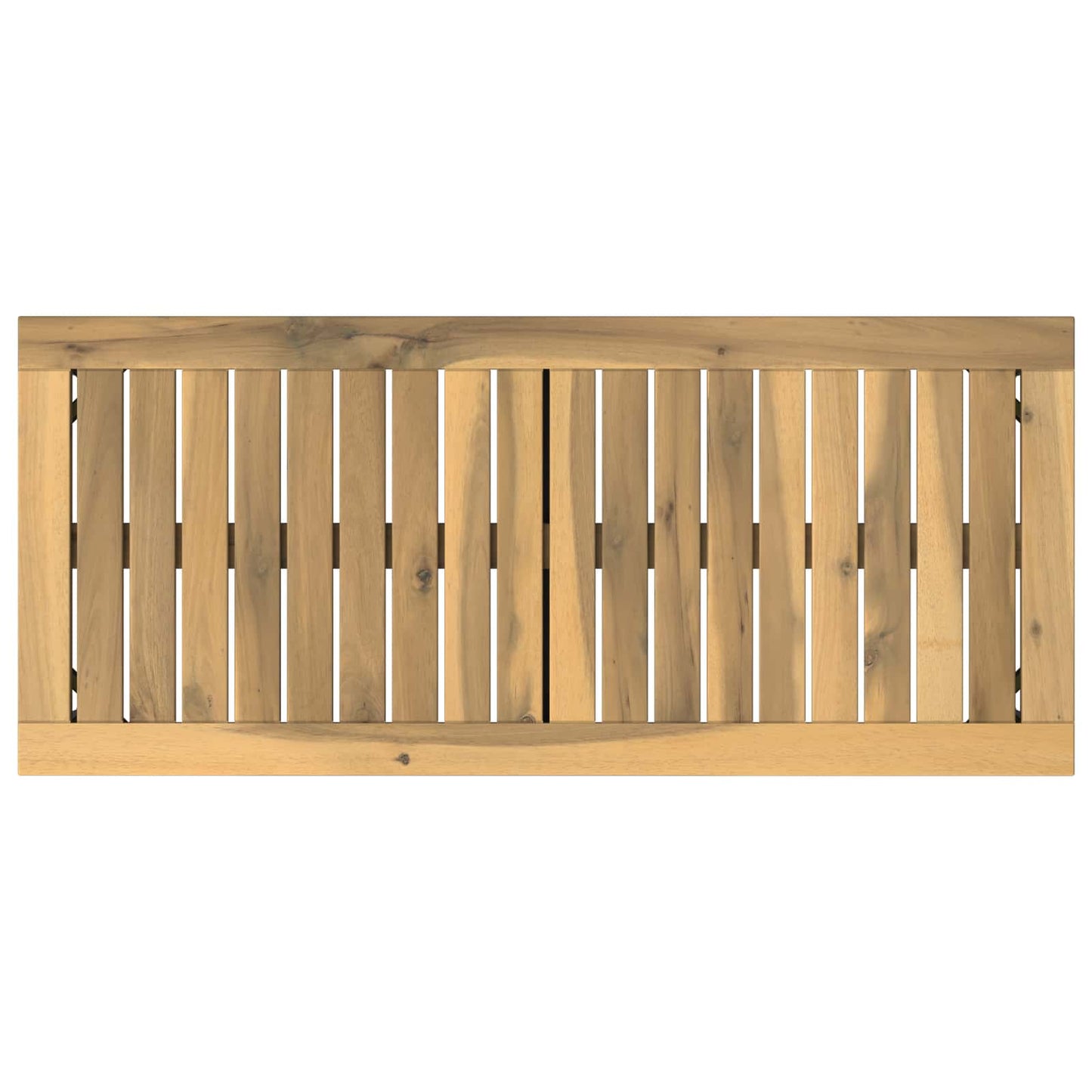 Kerti pad 80,5 x 35 x 45 cm Tömör Akácfa Fehér és Fekete