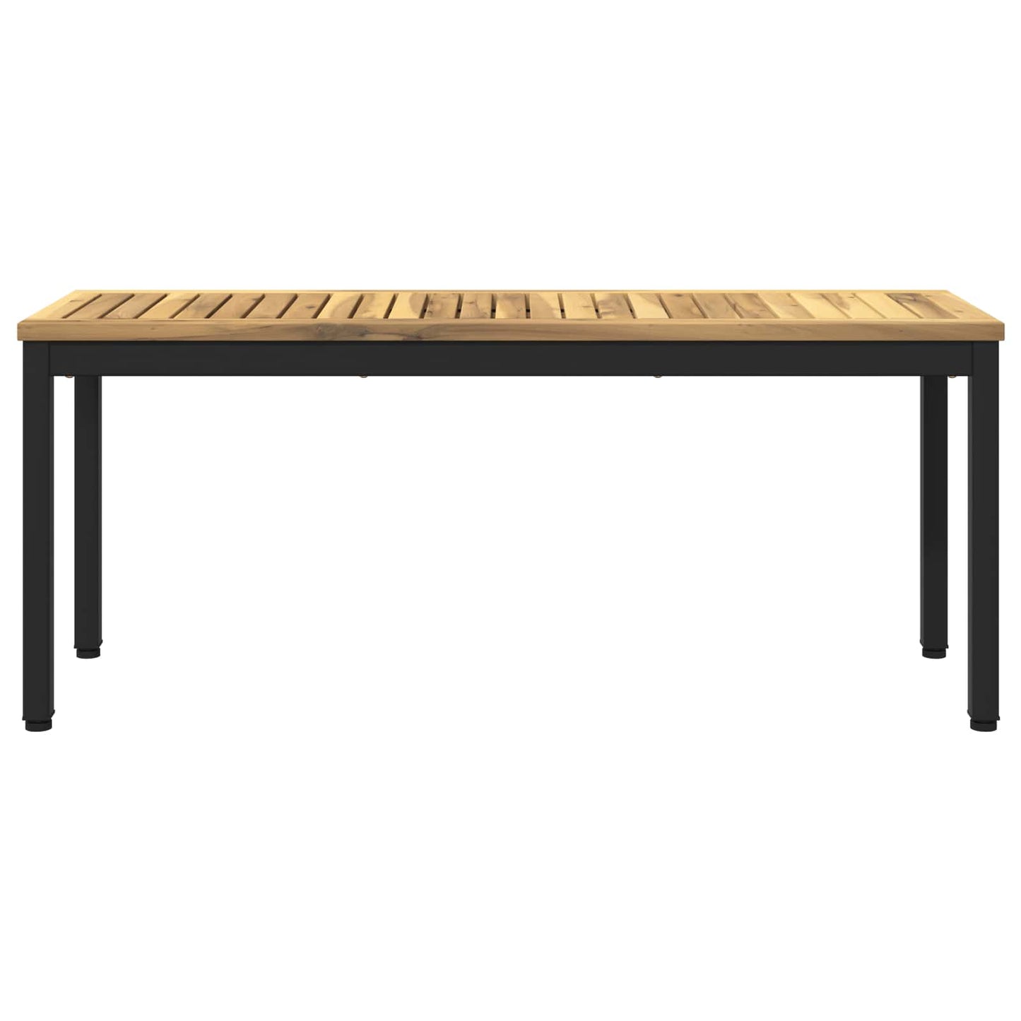 Kerti pad 108,5 x 35 x 45 cm Tömör Akácfa Fehér és Fekete